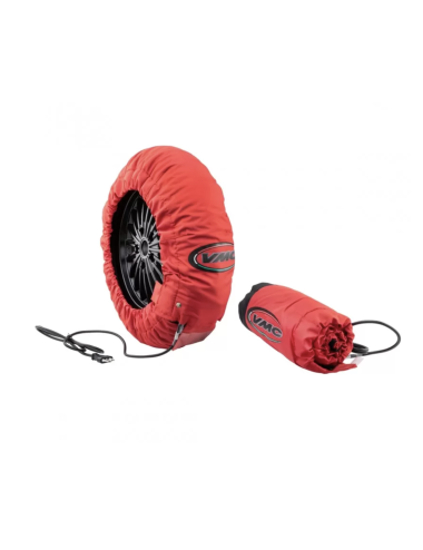 Chauffe-pneus 12 pouces pour pit bike / miniGP – Tissu renforcé, 80°C